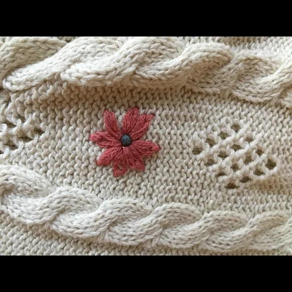 On hold for M 💎 Classy vintage 17.5”PTP Fair isle S light Aran Irish French Par… - Picture 14 of 15